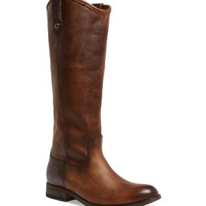 Frye Melissa Button Tall Boot - Cognac 8.5